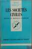 LES SOCIÉTÉS CIVILES, coll. Que sais-je?. GALIMARD (Michel et Bertrand)