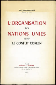 L’ORGANISATION DES NATIONS UNIES DEVANT LE CONFLIT CORÉEN