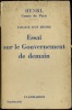 FAILLITE D’UN RÉGIME. ESSAI SUR LE GOUVERNEMENT DE DEMAIN. HENRI COMTE DE PARIS