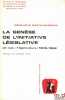 LA GENÈSE DE L’INITIATIVE LÉGISLATIVE. UN CAS: L’AGRICULTURE - 1958 - 1968, Préface G. Vedel, Trav. et rech. de l’Université de droit, d’économie et ...