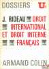 DROIT INTERNATIONAL ET DROIT INTERNE FRANÇAIS, Dossiers U2. RIDEAU (Joël)