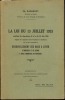 LE LOI DU 13 JUILLET 1933 modifiant les dispositions de la loi du 30 juin 1926 réglant les rapports entre locataires et bailleurs en ce qui concerne ...