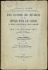 DES CAUSES DE DIVORCE ET DE SÉPARATION DE CORPS EN DROIT INTERNATIONAL PRIVÉ COMPARÉ, Université de Strasbourg, Faculté de droit et des sciences ...