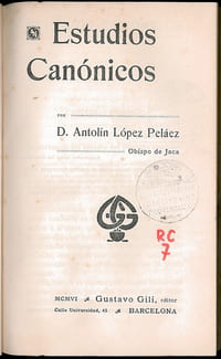 ESTUDIOS CANONICOS