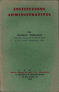 INSTITUTIONS ADMINISTRATIVES
