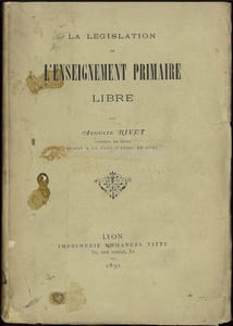 LA LÉGISLATION DE L’ENSEIGNEMENT PRIMAIRE LIBRE