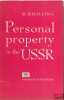 PERSONAL PROPERTY IN THE U.S.S.R.. KHALFINA (R.)