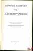 ANNUAIRE EUROPÉEN, Vol.I, European Yearbook, publié sous les auspices du Conseil de l’Europe, version franco-anglaise. [Collectif]
