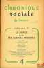 CHRONIQUE SOCIALE DE FRANCE, n°4 (juillet-août 1949): LA FAMILLE DEVANT LES SCIENCES MODERNES. [Collectif]