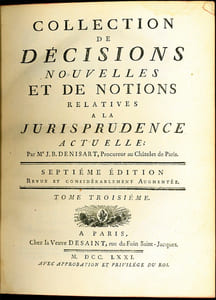 COLLECTION DE DÉCISIONS NOUVELLES ET DE NOTIONS RELATIVES À LA JURISPRUDENCE ACTUELLE, 7eéd. revue et considérablement augmentée
