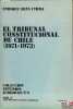 EL TRIBUNAL CONSTITUCIONAL DE CHILE (1971 - 1973), coll. Estudios Juridicos n°3. SILVA CIMMA (Enrique)