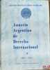ANUARIO ARGENTINO DE DERECHO INTERNACIONAL, t. II 1984 - 1986 de l’Asociacion Argentina de Derecho Internacional. [Collectif]