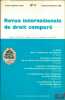 REVUE INTERNATIONALE DE DROIT COMPARÉ, 37ème année, n°4 (oct.-déc. 1985). [RIDC]