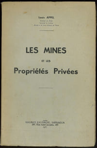 LES MINES ET LES PROPRIÉTÉS PRIVÉES