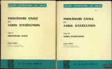 COURS ÉLÉMENTAIRE DE DROIT: PROCÉDURE CIVILE ET VOIES D’EXÉCUTION, t. I Procédure civile; t. II: Procédure civile et voies d’exécution. JOLY (André)