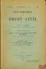 Revue trimestrielle de droit civil, n°3, juillet-sepembre 1928. [Revue trimestrielle de droit civil]