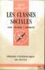 LES CLASSES SOCIALES, 1èreéd., coll. que sais-je?. LAROQUE (Pierre)