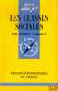 LES CLASSES SOCIALES, 5èmeéd. mise à jour, coll. que sais-je?. LAROQUE (Pierre)