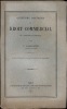 QUESTIONS PRATIQUES DE DROIT COMMERCIAL DU CONCORDAT AMIABLE, extrait de la Revue critique de Législation et de Jurisprudence. FABREGUETTES (Polydore)