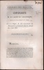 OPINION DE M.LAISNÉ DE VILLEVÊQUE, SUR LE PROJET DE LOI CONCERNANT LES ÉCHANGISTES; prononcée dans la séance du 2 mai 1818, extrait du Moniteur du 4 ...
