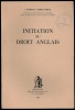 INITIATION AU DROIT ANGLAIS. KIRKPATRICK (Robert E.)