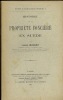 HISTOIRE DE LA PROPRIÉTÉ FONCIÈRE EN SUÈDE, Études d’ancien droit suédois, t. I. BEAUCHET (Ludovic)