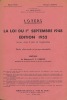 LOYERS LA LOI DU 1ER SEPTEMBRE 1948 ÉDITION 1952 revue, mise à jour et augmentée, Préface de Edgar-Félix CARRIVE, numéro hors-série. PATEL (Robert), ...
