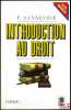 INTRODUCTION AU DROIT. SANDEVOIR (Pierre)