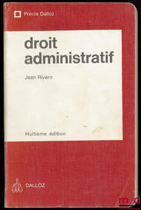 DROIT ADMINISTRATIF, 8eéd. coll. Précis Dalloz