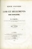 RÉSUMÉ ANALYTIQUE DES LOIS ET RÈGLEMENTS DES DOUANES. FASQUEL (M.)