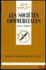 LES SOCIÉTÉS COMMERCIALES, 5eéd., 46e mille, coll. Que sais-je?. DIDIER (Paul)