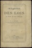 PHILOSOPHIE DES LOIS AU POINT DE VUE CHRÉTIEN, 2èmeéd.. BAUTAIN (Louis Eugène Marie)