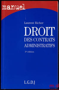 DROIT DES CONTRATS ADMINISTRATIFS, 3eéd.