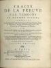 TRAITÉ DE LA PREUVE PAR TÉMOINS EN MATIÈRE CIVILE, contenant Le Commentaire Latin & François de M.Jean Boiceau, Sieur de la Borderie, Avocat au ...
