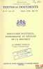 STRUCTURES POLITIQUES, ÉCONOMIQUES ET SOCIALES DE LA BELGIQUE, Coll. Textes et documents n°257-258-259, 1970. SENELLE (Robert)