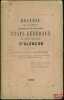 RECUEIL DE DOCUMENTS RELATIFS À LA TENUE DES ÉTATS GÉNÉRAUX DU GRAND BAILLIAGE D’ALENÇON EN 1789, recueillis par E. F. L. de C.. COURTILLOLES (E.F.L. ...