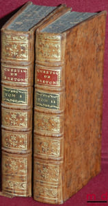 RECUEIL PAR ORDRE ALPHABÉTIQUE DES PRINCIPALES QUESTIONS DE DROIT, QUI SE JUGENT DIVERSEMENT DANS LES DIFFERENTS TRIBUNAUX DU ROYAUME, AVEC DES RÉFLEXIONS POUR CONCILIER LA DIVERSITÉ DE LA JURISPRUDENCE, & LA RENDRE UNIFORME DANS TOUS LES TRIBUNAUX, 4eéd. augmentée de nouvelles Notes & Additions par M.Boucher d’Argis (...) Desaint 1769