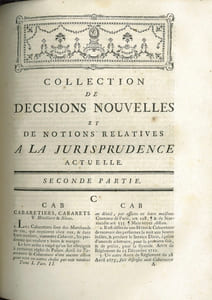 COLLECTION DE DÉCISIONS NOUVELLES ET DE NOTIONS RELATIVES À LA JURISPRUDENCE ACTUELLE, 6eéd. corrigée et augmentée, t. I: A - D, t. II: D - O et t. III: P - Y