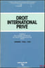 TRAVAUX DU COMIT&Eacute; FRAN&Ccedil;AIS DE DROIT INTERNATIONAL PRIV&Eacute;, ann&eacute;es 1980-1981. 