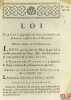 Loi PORTANT SUPPRESSION DE TOUTES LE CHAMBRES DE COMMERCE EXISTANT DANS LE ROYAUME. Signé Louis M. L. F. Duport. Donnée à Paris, le 16 Octobre 1791, ...