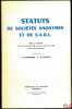 STATUTS DE SOCIÉTÉS ANONYMES ET DE S.A.R.L. établis en application de la loi du 24 juillet 1966, du décret du 23 mars 1967 et des textes subséquents. ...