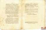 Décret de la Convention nationale, du 6 Juillet 1793, l’an second de la république Française. RELATIF À L’ABOLITION DU DROIT EXCLUSIF DE LA PÊCHE. ...