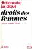 DICTIONNAIRE JURIDIQUE: DROITS DES FEMMES. DEKEUWER-DEFOSSEZ (Françoise)