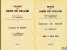 CONTRAT DE TRAVAIL, Traité du Droit du travail publié sous la direction de G. H. Camerlynck, t. I [seul] avec MISE À JOUR 1973. CAMERLYNCK ...