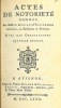 ACTES DE NOTORIÉTÉ DONNÉS PAR MM.LES AVOCATS & PROCUREURS GÉNÉRAUX, AU PARLEMENT DE PROVENCE. AVEC DES OBSERVATIONS. NOUVELLE ÉDITION. [VENDRE DE LA ...