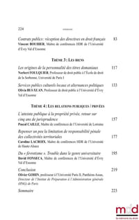 THÉORIE ET PRATIQUE DU DROIT PUBLIC En hommage à Olivier Févrot Sous la dir. de Vincent BOUHIER, Norbert FOULQUIER, Frédéric ROLIN Préface de François COLLY, Propos conclusifs de Olivier GOHIN Avec le soutien du SERDEAUT (Université Paris I) et du C.R.L.D.(Université d’Évry-Val-d’Essonne et Paris-Saclay)