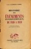 HISTOIRE DES ÉVÉNEMENTS INTERNATIONAUX DE 1920 À 1939, traduit de l’anglais par G. Boucé et F. Crouzet. GATHORNE-HARDY (G.-M.)