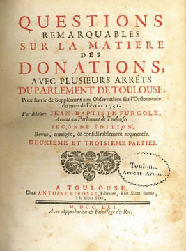 ORDONNANCE DE LOUIS XV, Roi de France et de Navarre, POUR FIXER LA JURISPRUDENCE sur la nature, la forme, les charges & les conditions des Donations, ...