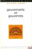 GOUVERNANTS ET GOUVERNÉS, Coll. SUP. COTTERET (Jean-Marie)