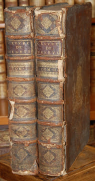 ŒUVRES DE M.CLAUDE HENRYS, CONSEILLER DU ROI ET SON PREMIER AVOCAT AU BAILLIAGE & SIÈGE PRÉSIDIAL DE FOREZ, contenant: SON RECUEIL D’ARRÊTS, SES ...
